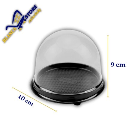 علبة كيك دائري مع غطاء قبة 25 علبة