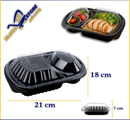 علبة مايكرويف قطعتين