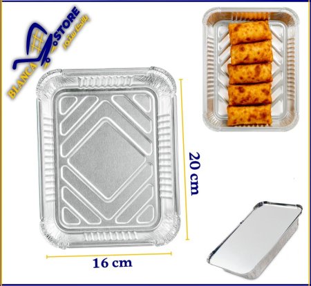 صحن قصدير وجبة سادة