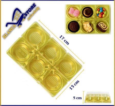 علبة حلويات ست قطع